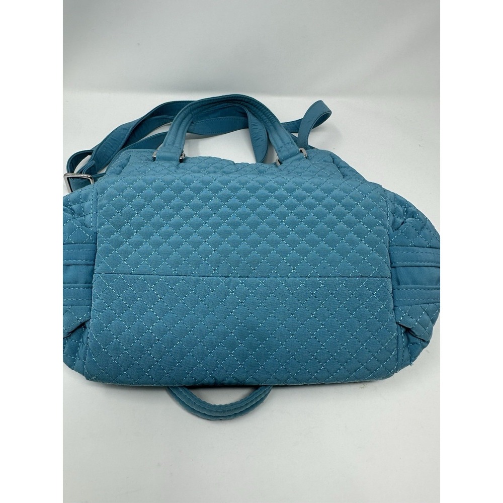 Vera Bradley quilted microfiber bag in solid Teal Very Clean - Picture 5 of 5